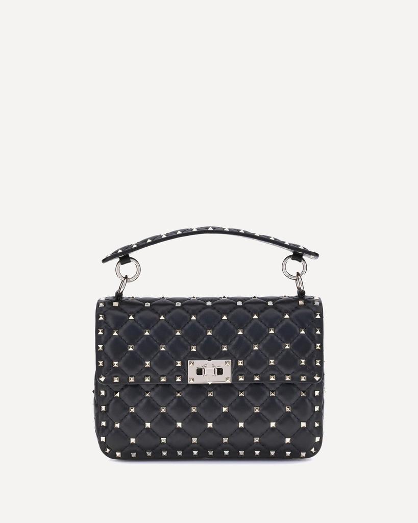 ショルダーバッグ・ポシェット VALENTINO SMALL ROCKSTUD SHOULDER BAG IN GARNET CALFSKIN Valentino Garavani Garnet Calfskin Rockstud Shoulder Bag