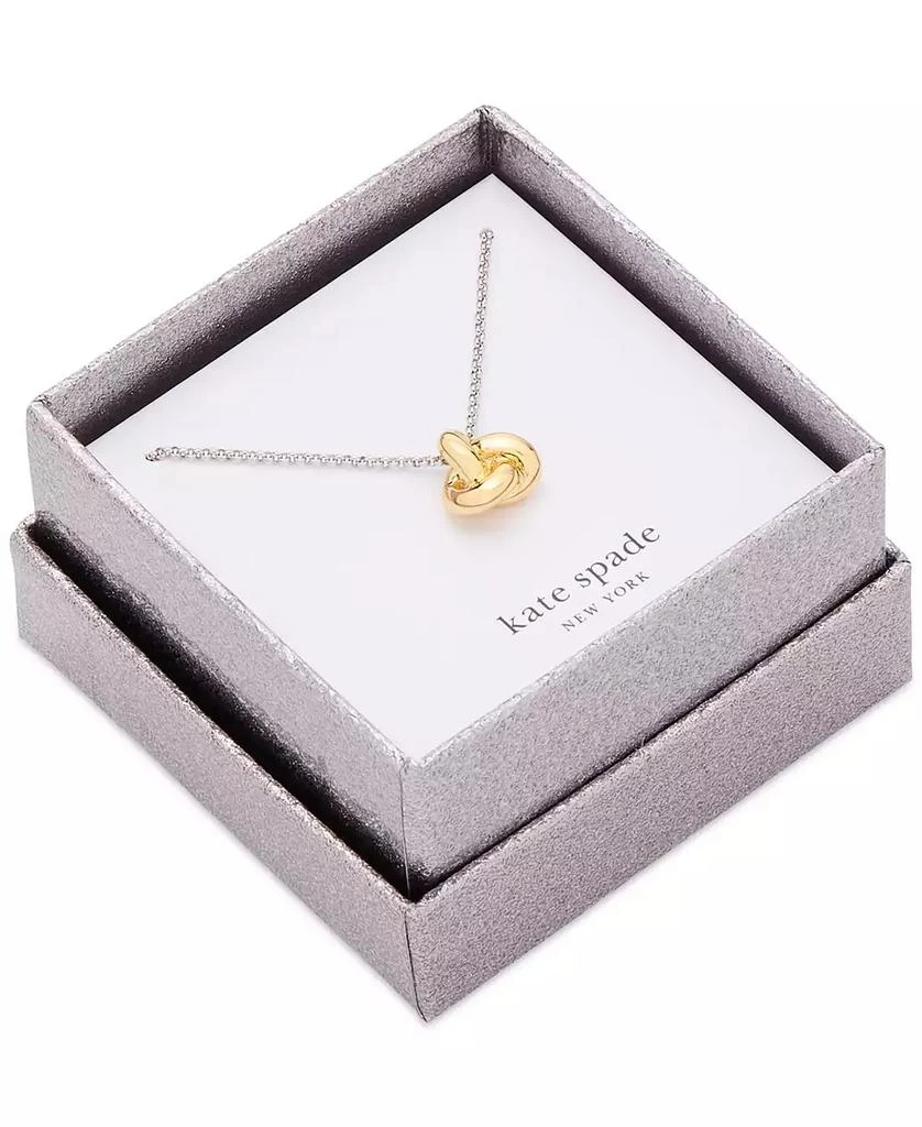 Kate Spade Polished Love Knot Pendant Necklace, 16" + 3" extender 2