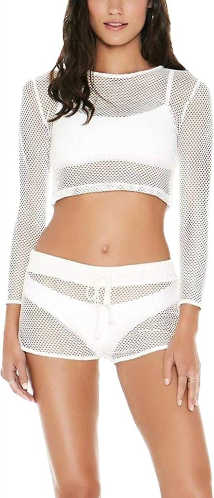 Laundry by Shelli Segal Low Rise Seamless Fit Bottom Runner Short Mesh Bottom