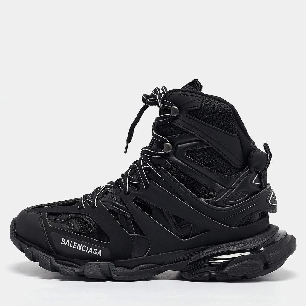 Balenciaga Balenciaga Black Mesh and Faux Leather Track Hike High Top Sneakers Size 43 1