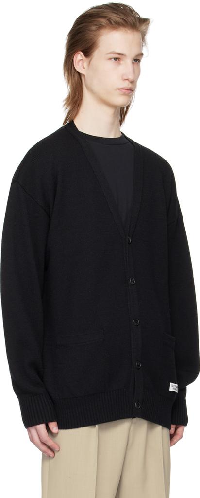 Wacko Maria Black Buttoned Cardigan