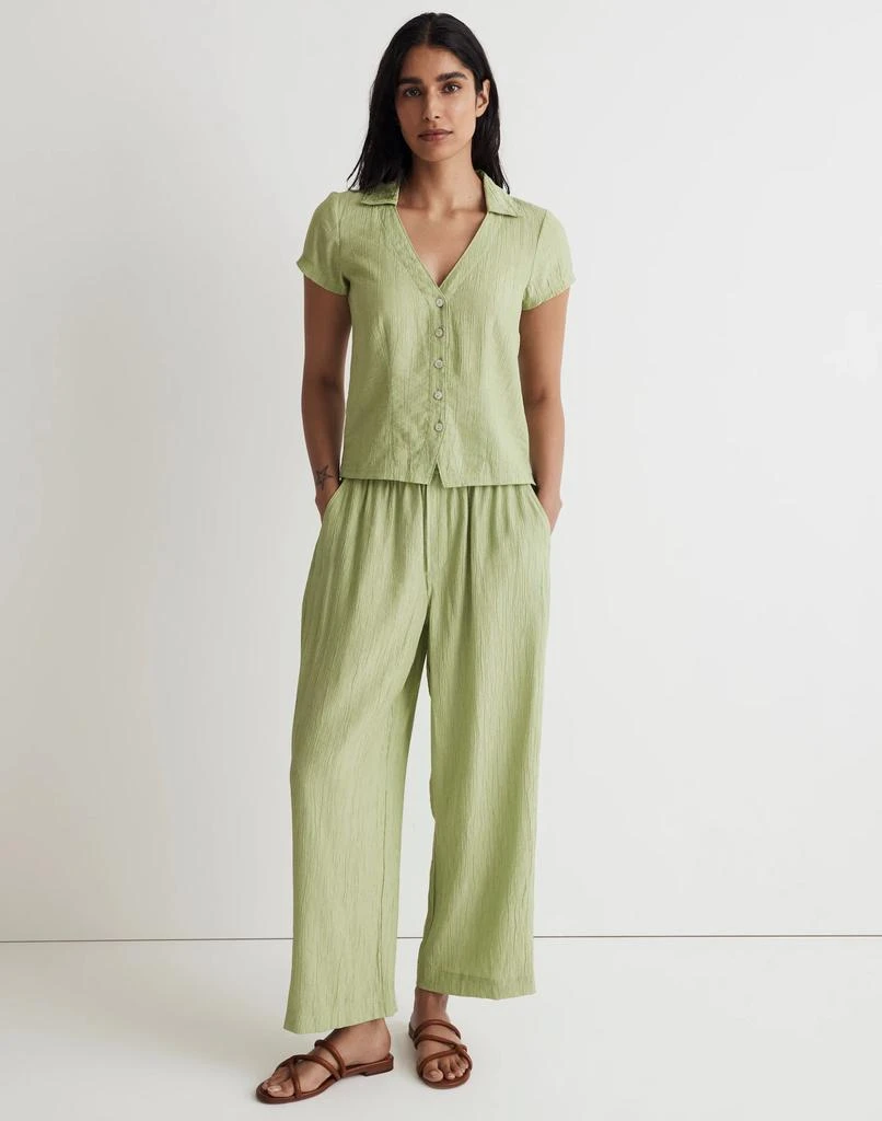 Madewell Notched V-Neck Button-Up Top 1
