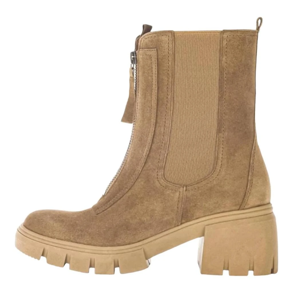 Gabor Women's Zip Closure Boots In Lion (Caramel) Suede 2