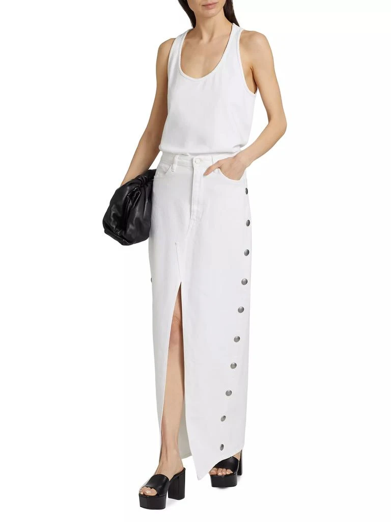 3 X 1 Elizabella Studded Denim Maxi Skirt 2