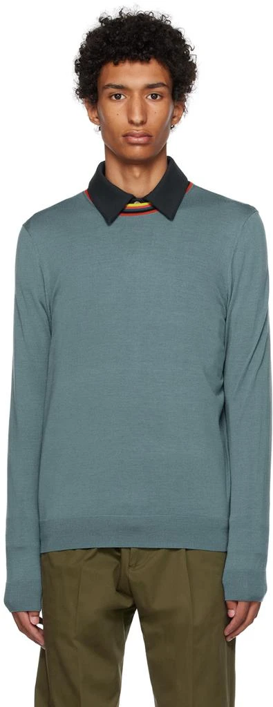 Paul Smith Blue Artist Stripe Sweater 1
