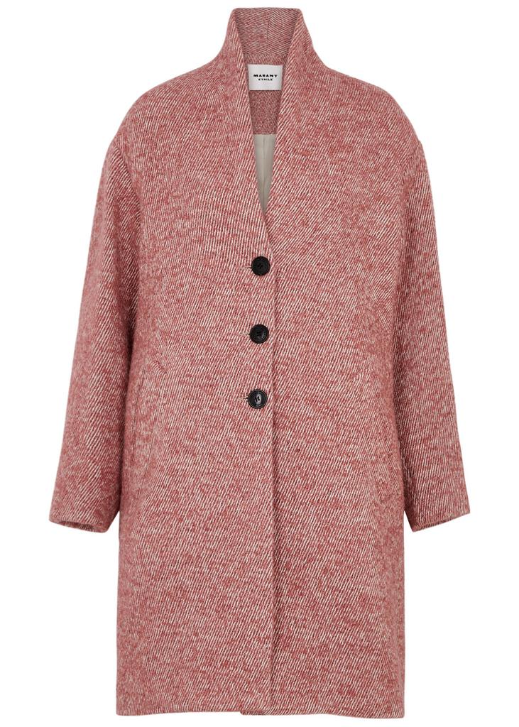 ISABEL MARANT ETOILE コート ツイード カーキブラウン 36 ISABEL MARANT ETOILE コート ツイード カーキブラウン 36