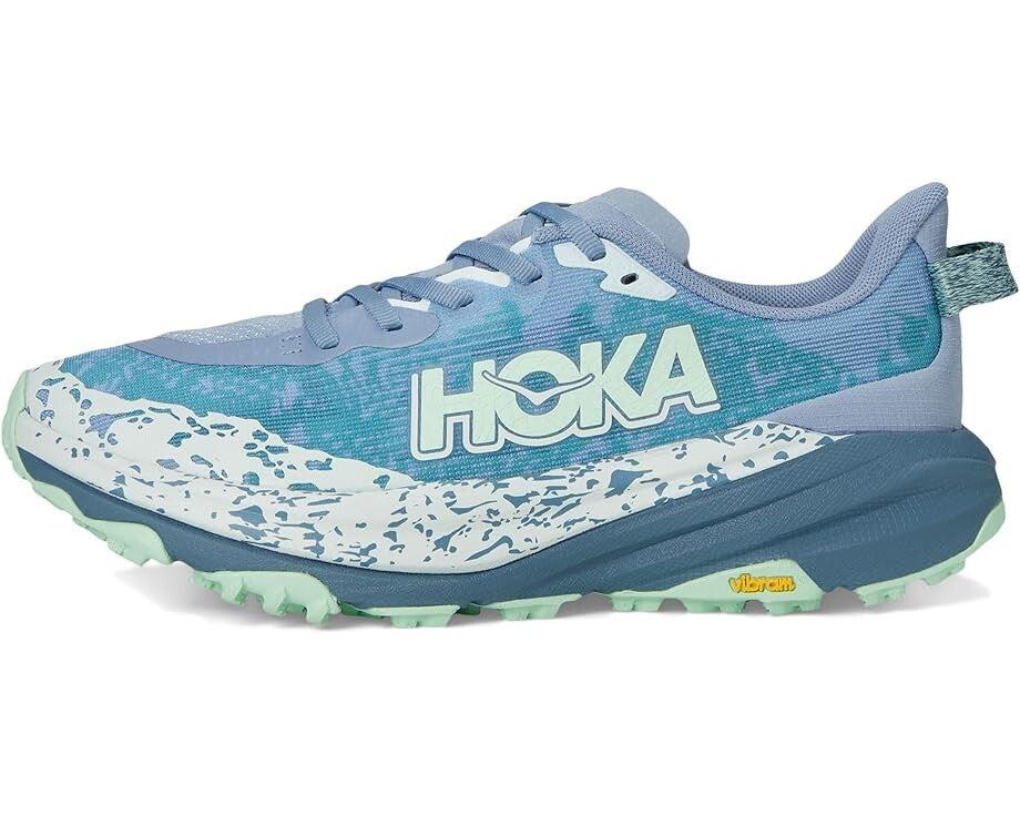 Hoka One One Speedgoat 6 1147811-MNLG Womens 8 Blue Trail Running Shoes ZPO3719