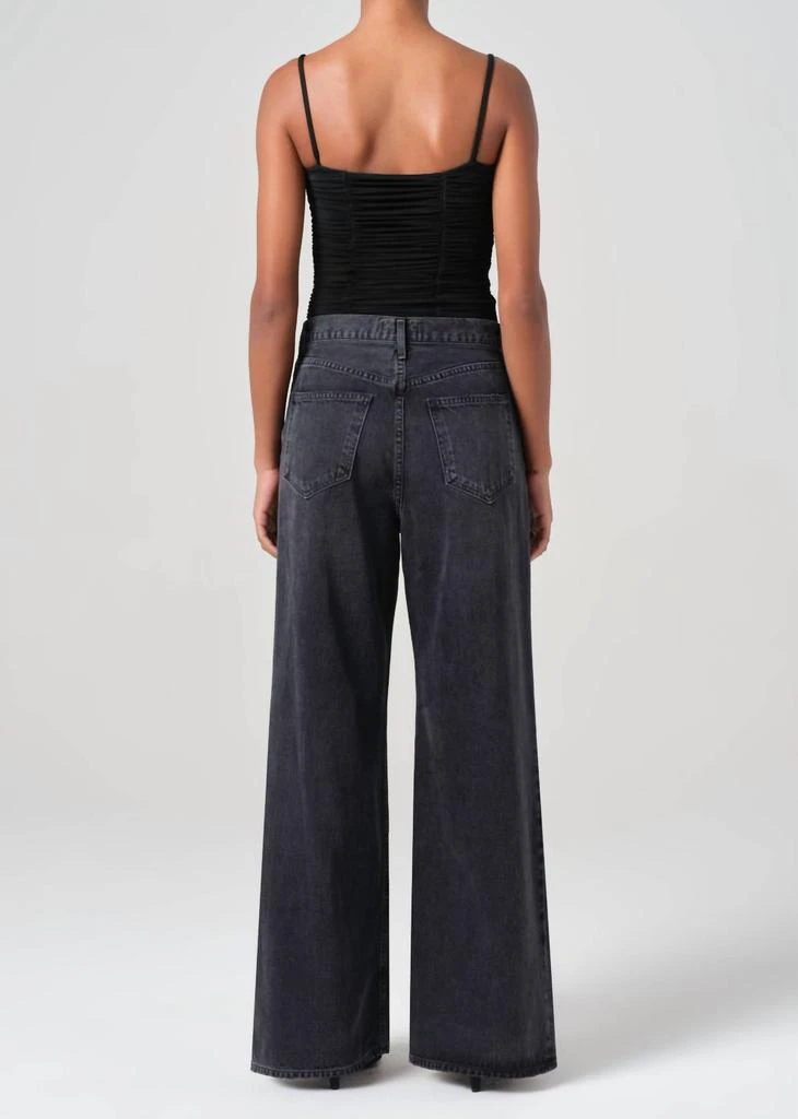 AGOLDE Dame High Rise Wide Leg No Cuff Jeans In Hitch 2