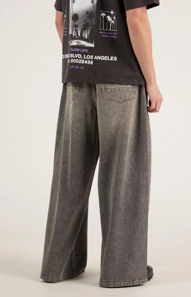 PacSun Ryder Chain Ultra Baggy Jeans Gray 5