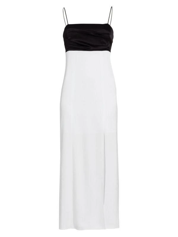 coquette dress maxi Lucy Coquette Polka Dot Maxi Dress 2-Piece Set (Dress+Scarf)