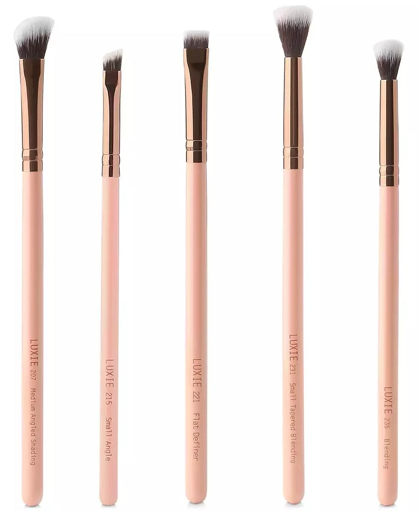 LUXIE 5-Pc. Rose Gold Eye Essential Brush Set 2