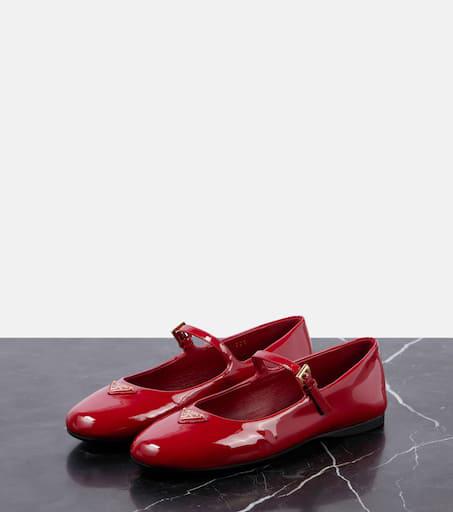 靴 PRADA SPORT Mary Jane Enamel Leather Prada Sport Black Leather Mary Jane Sneakers Flats – AvaMaria