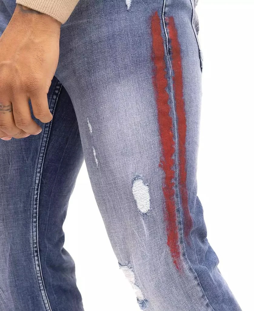 RON TOMSON Men's Modern Stripe Denim Jeans 3