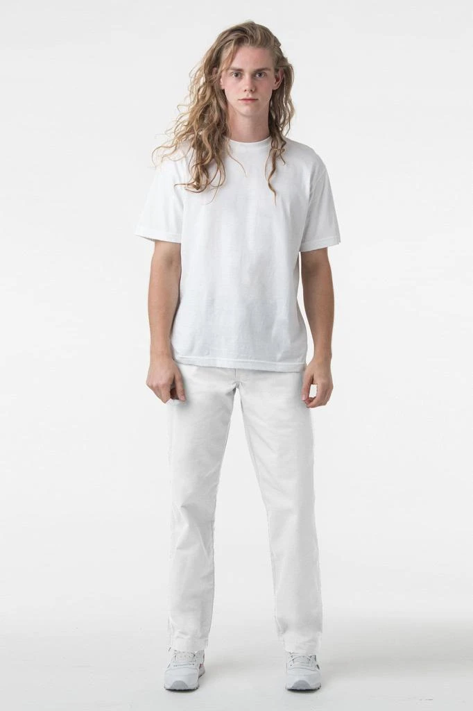 Los Angeles Apparel RTWL01 - Twill Work Pants White 2