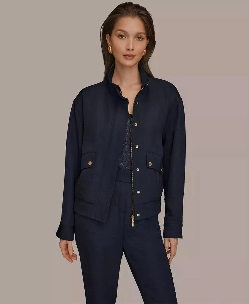 Donna Karan Women
s Zip-Up Jacket