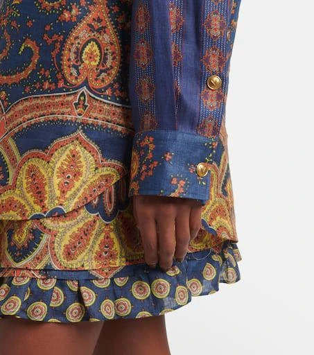 Valentino Voyage Imaginaire VLogo linen blouse 6