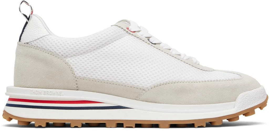 Thom Browne White
Beige Nylon Tech Runner Sneakers 1