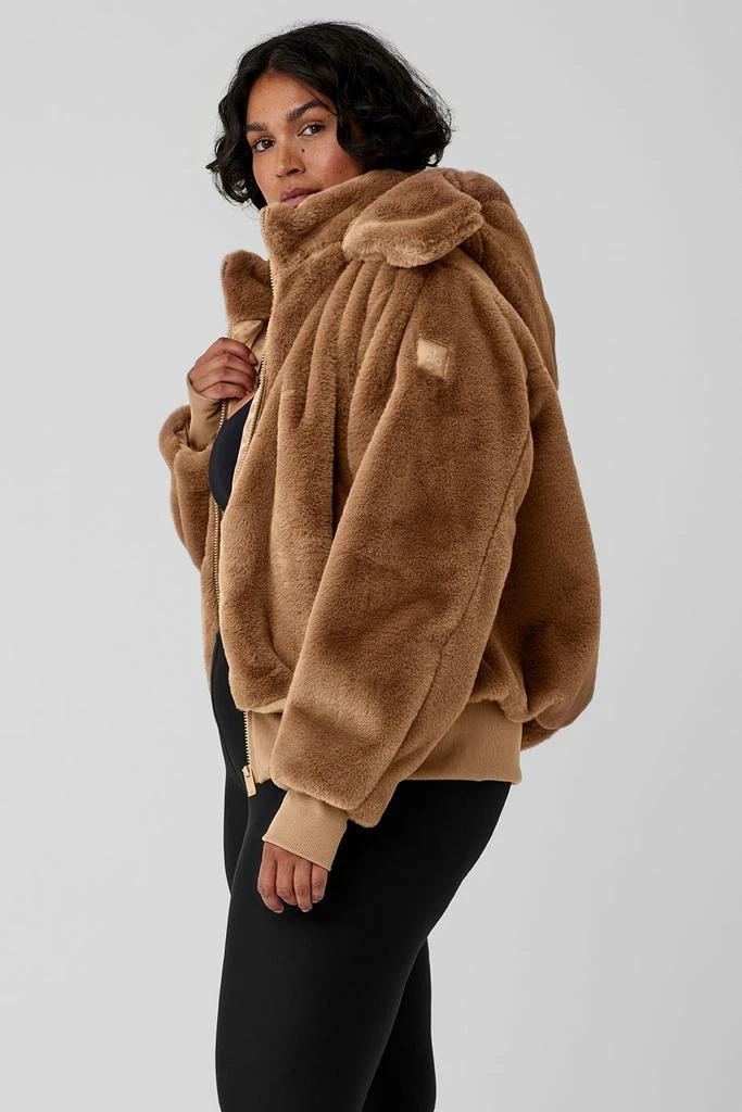 Alo Faux Fur Foxy Jacket - Toasted Almond 7
