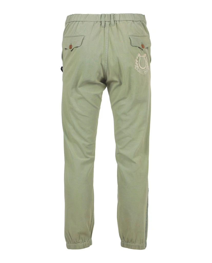 Gucci Gucci Lyre Embroidered Cotton Pant 1
