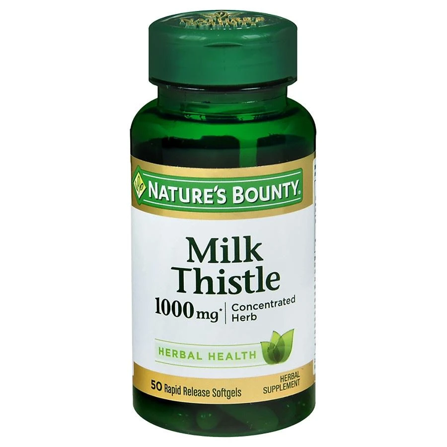 Nature's Bounty Milk Thistle 1000 mg Herbal Supplement Softgels 1