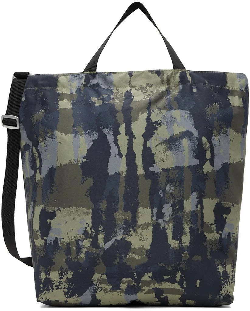 Norse Projects Khaki & Navy Print Technical Tote 1