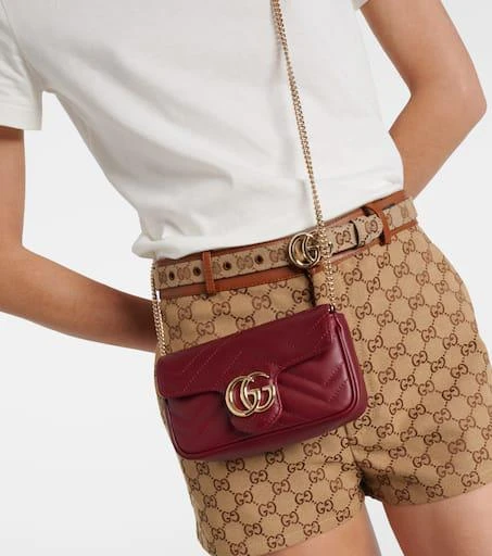 Gucci GG Marmont Mini leather shoulder bag 2