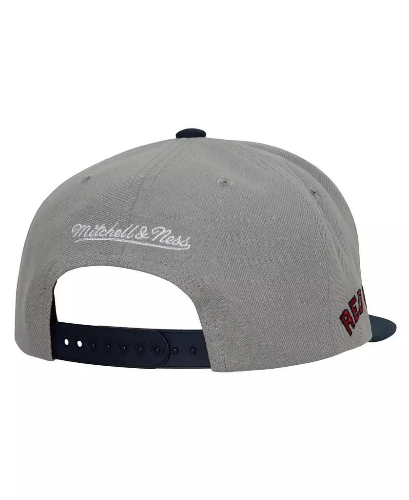 Mitchell & Ness Men's Gray Boston Red Sox Cooperstown Collection Evergreen Snapback Hat 3