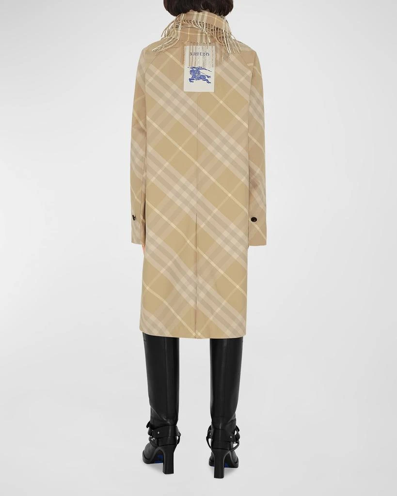 Burberry Reversible Check Print Trench Coat 4