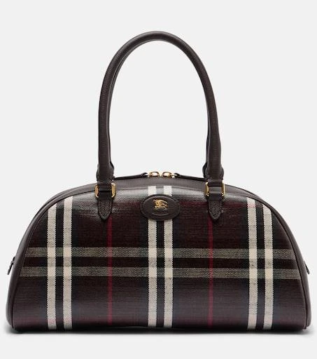 Burberry Highlands coated jacquard tote bag 1