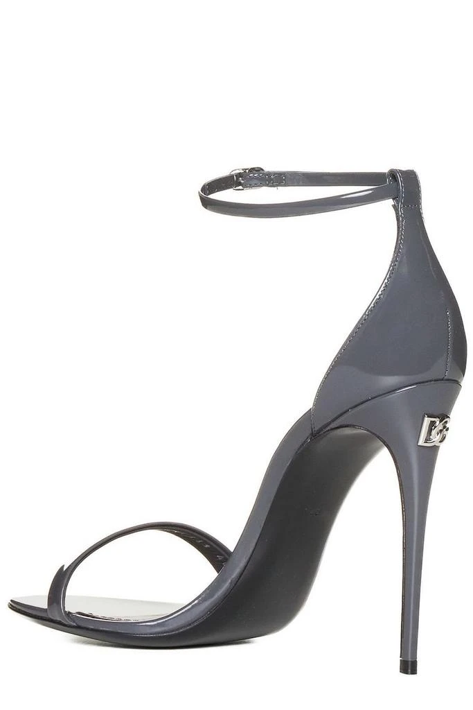 Dolce & Gabbana Dolce & Gabbana Logo Plaque Polished Sandals 3