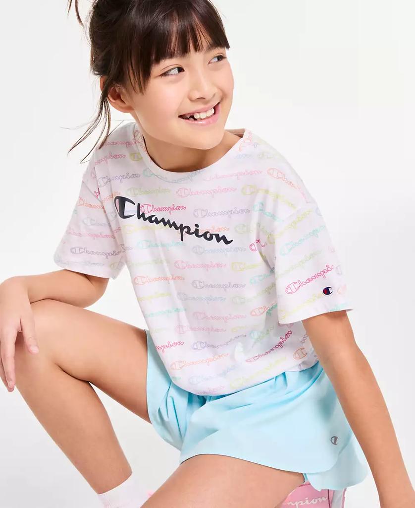 CHAMPION Big Girls Meet and Greet Tie-Front T-Shirt