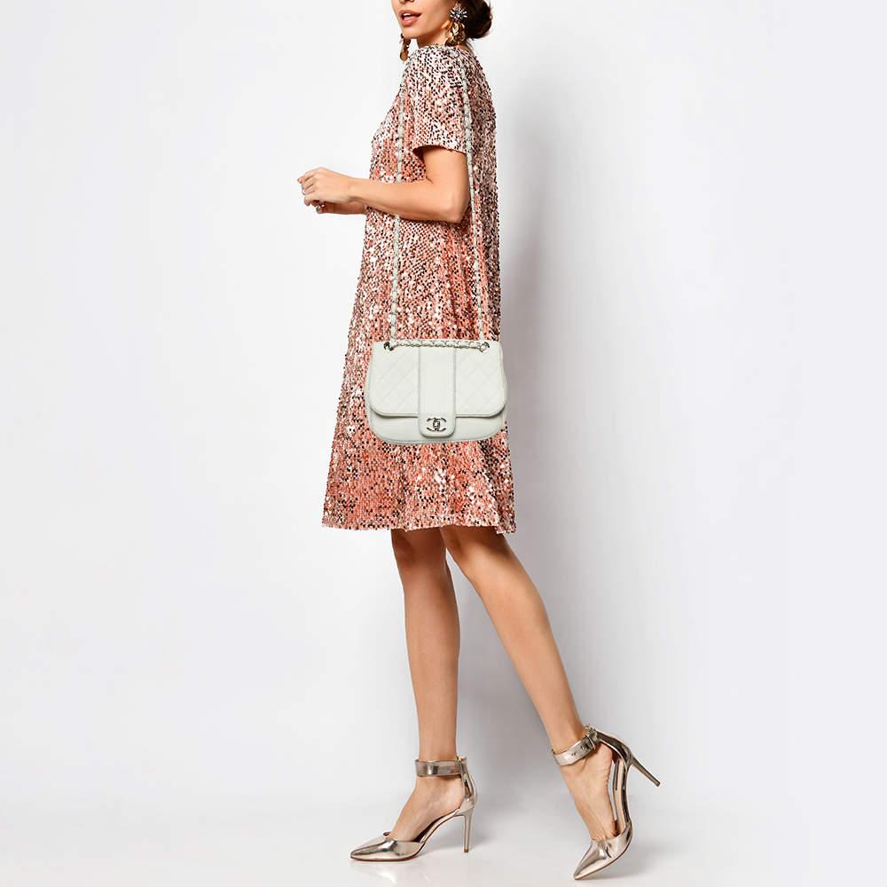 Chanel Chanel White Quilted Leather Elementary Chic Flap Bag