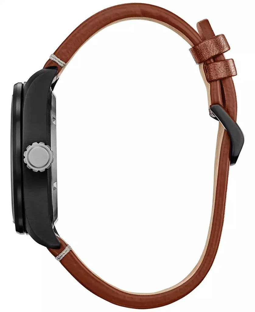 Citizen Eco-Drive Men's Star Wars Chewbacca Brown Leather Strap Watch 43mm 2
