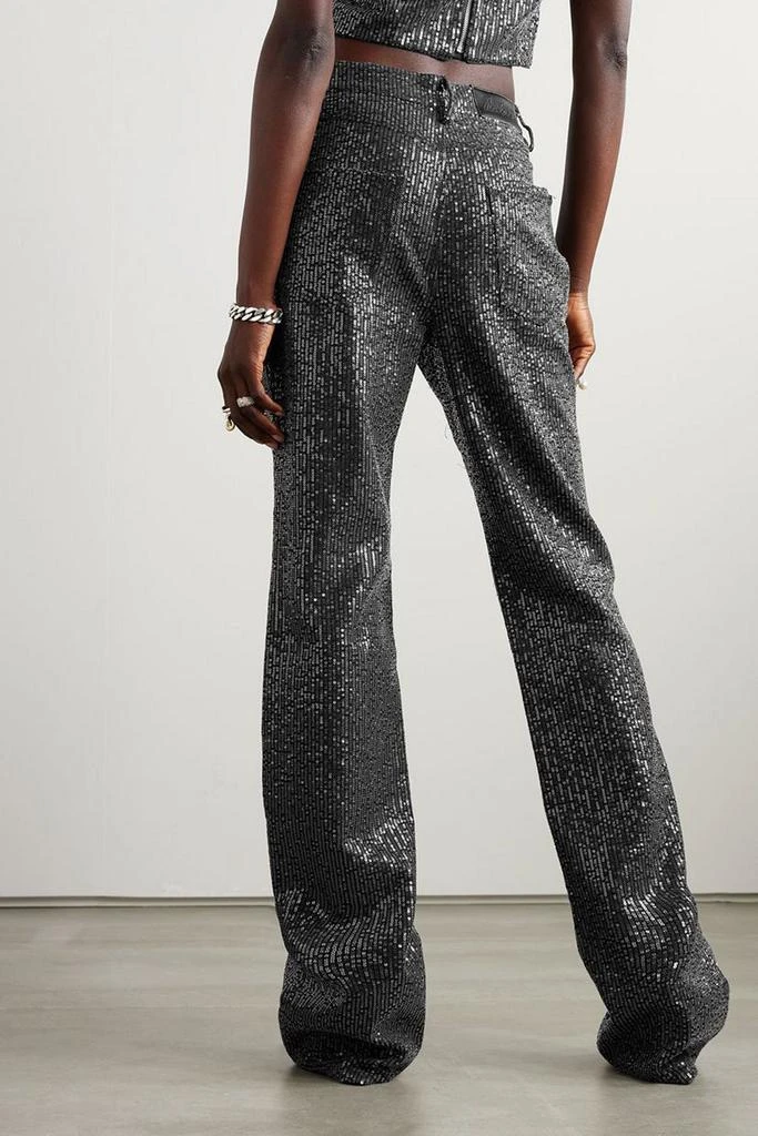 ROTATE Birger Christensen Rottan sequin-embellished mid-rise straight-leg jeans 3