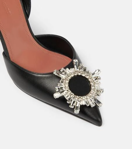 Amina Muaddi Begum 70 leather slingback pumps 6