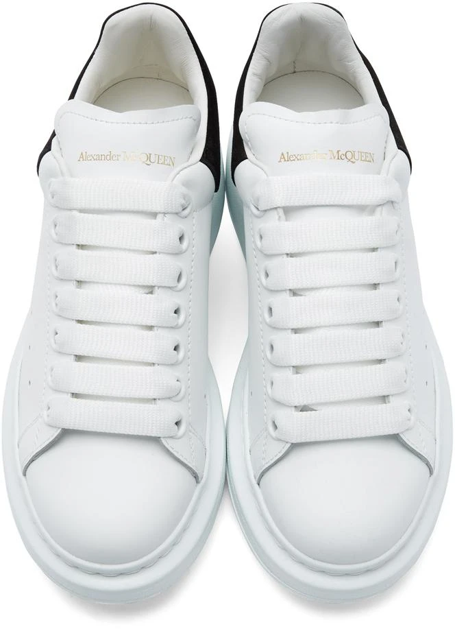 Alexander McQueen White & Black Oversized Sneakers 5