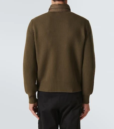 Moncler Down-paneled wool jacket 4
