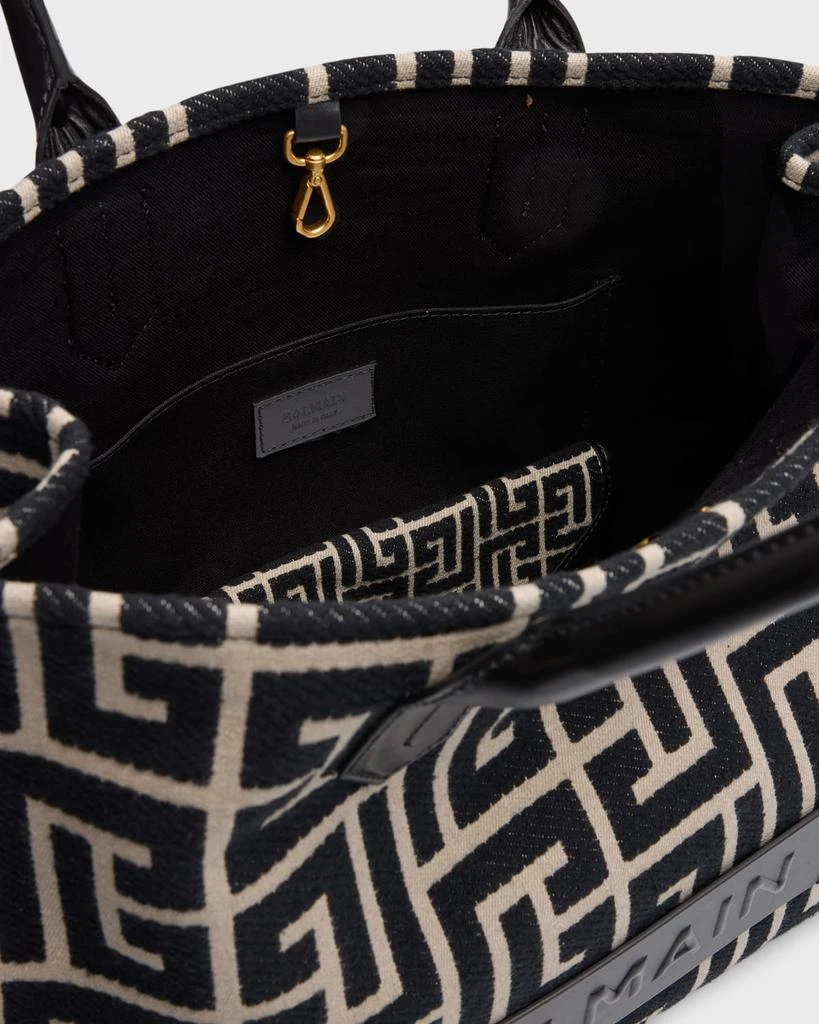 Balmain B Army Medium Shopper Tote Bag in Monogram Jacquard 4
