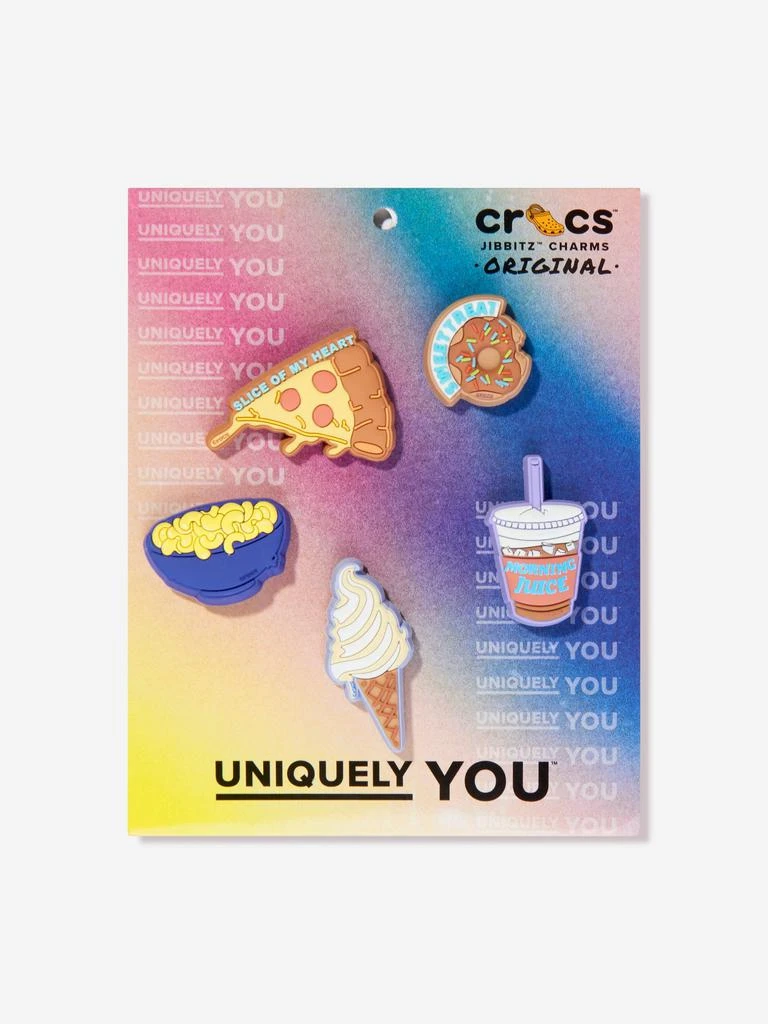 Crocs Crocs Kids Funny Foods Jibbitz™ 5 Pack in Multicolour