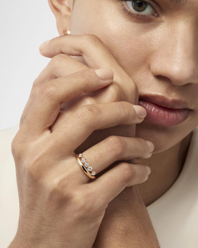 Hearts On Fire 18K White Gold Barre Floating Diamond Ring