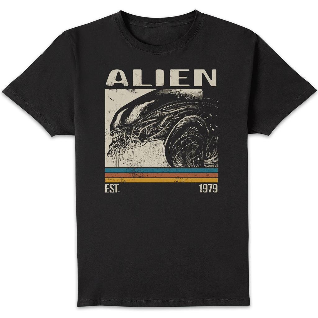 Alien Alien Retro Bars Unisex T-Shirt - Black