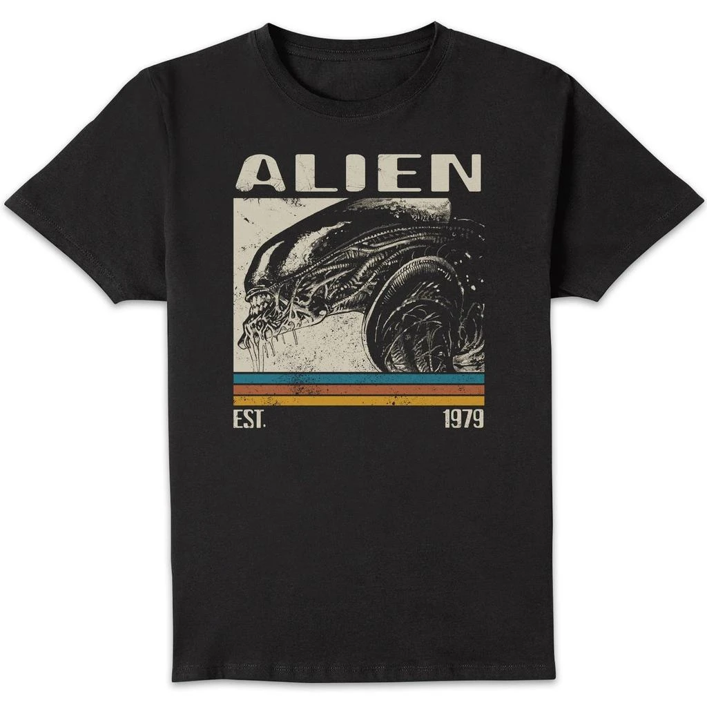 Alien Alien Retro Bars Unisex T-Shirt - Black 1