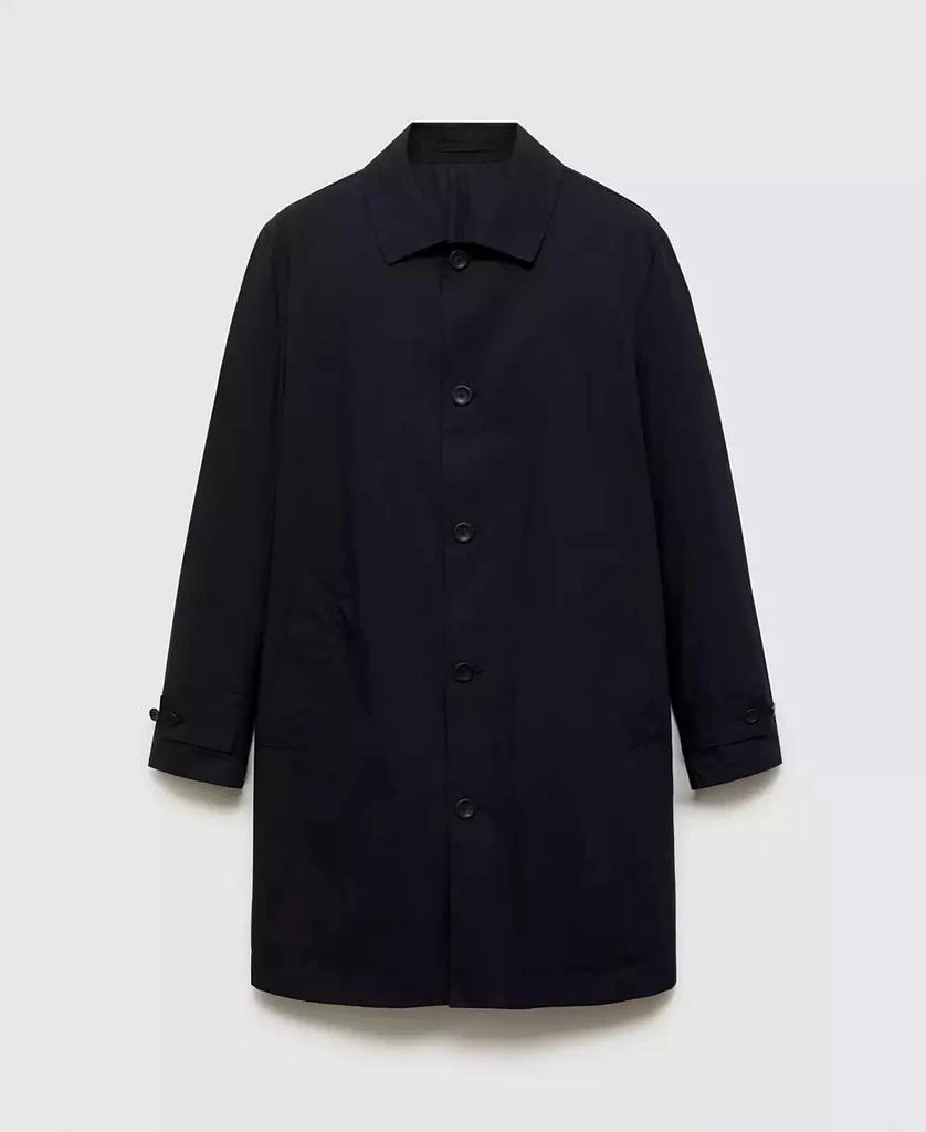 Mango Men's Classic Water-Repellent Trench Coat 4