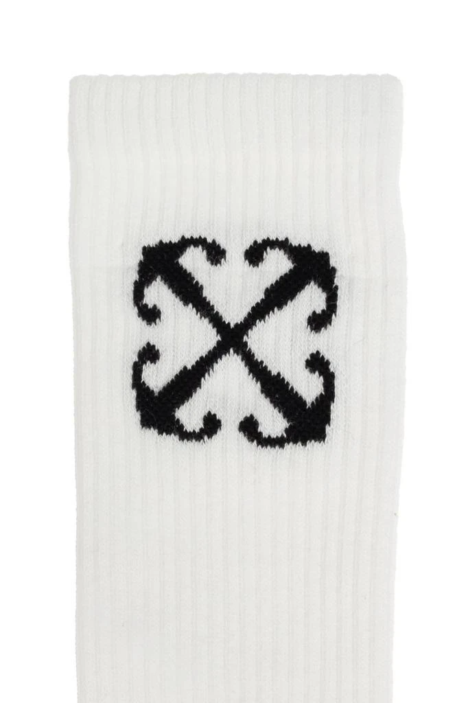 Off-White Off-White Kids Arrow Logo Jacquard Ribbed Ankle Socks 2