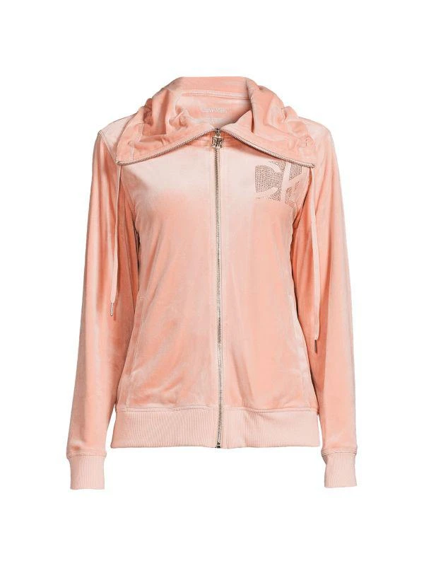 Calvin Klein ​Velvet Rhinestone Jacket 3