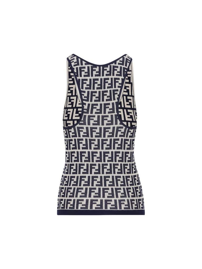 Fendi Fendi FF Jacquard Ribbed Tank Top 2