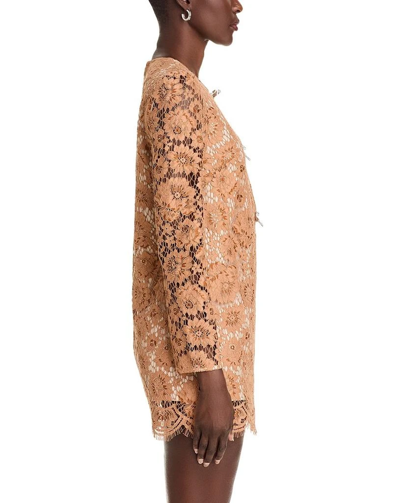 Self Portrait Lace Embellished Bow Mini Dress 5