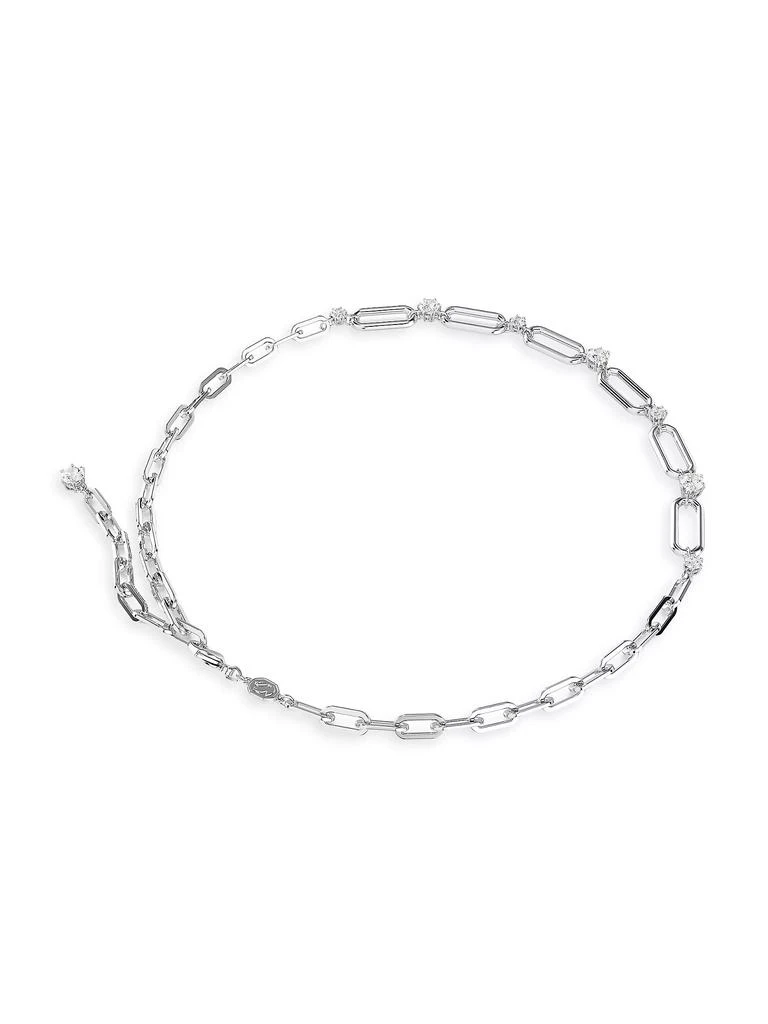 Swarovski Constella Rhodium-Plated & Swarovski Crystal Chain Necklace 4