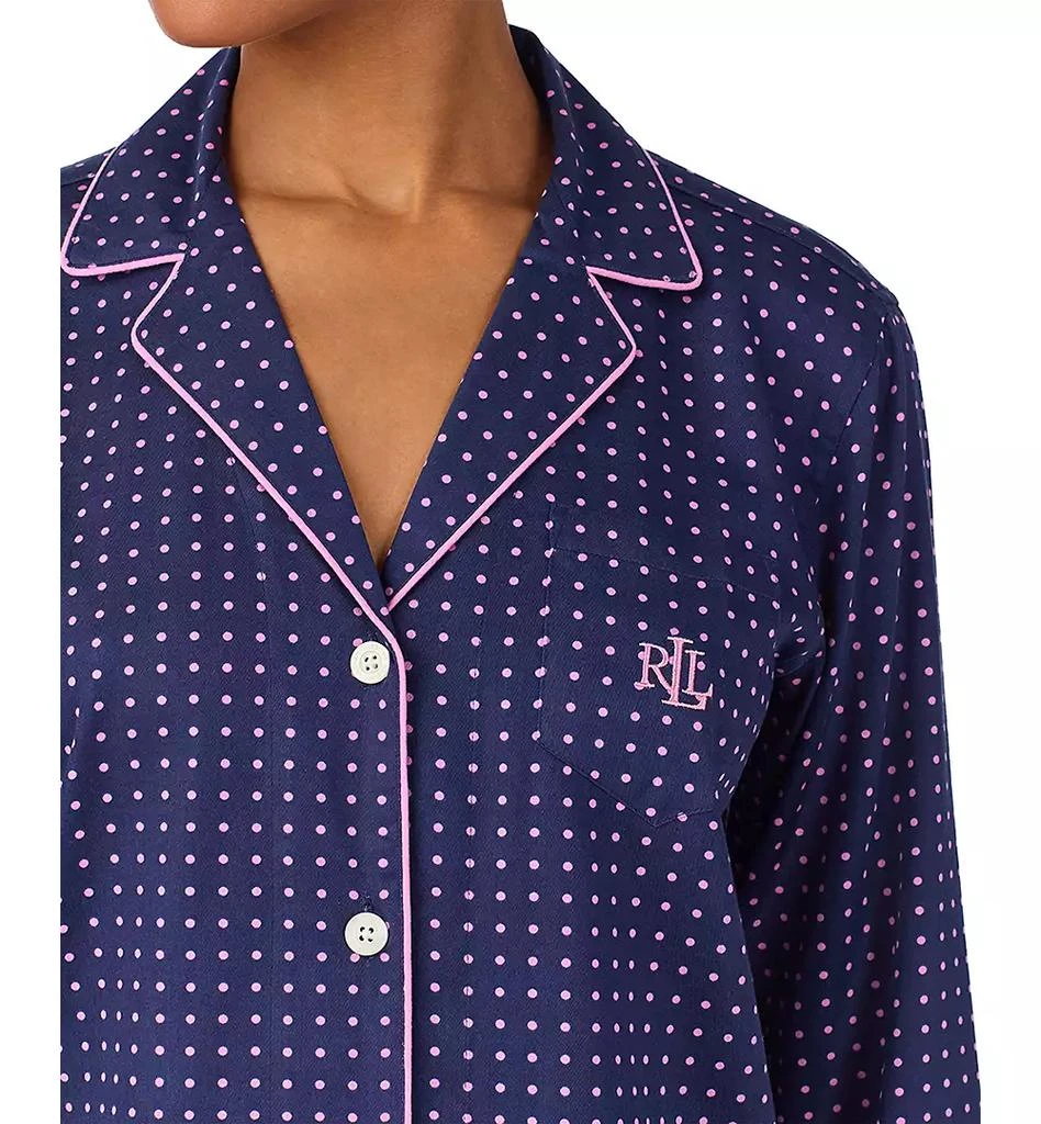 Ralph Lauren Petite Long-Sleeve Top and Pajama Pants, 2-Piece Set 2