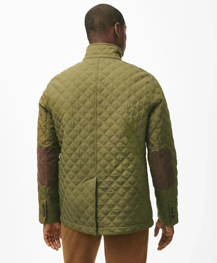 Brooks Brothers Diamond-Quilted Blazer in Cotton Blend 3